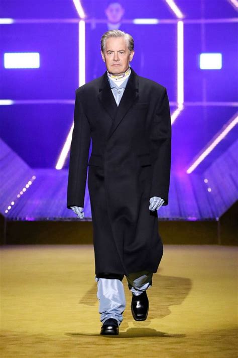 kyle mclaughlin prada|Jeff Goldblum, Kyle MacLachlan Walk in Prada Show in Milan: .